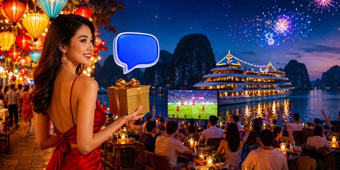 Người dùng tham gia cá cược và nhận thưởng tại chợ đêm Hạ Long